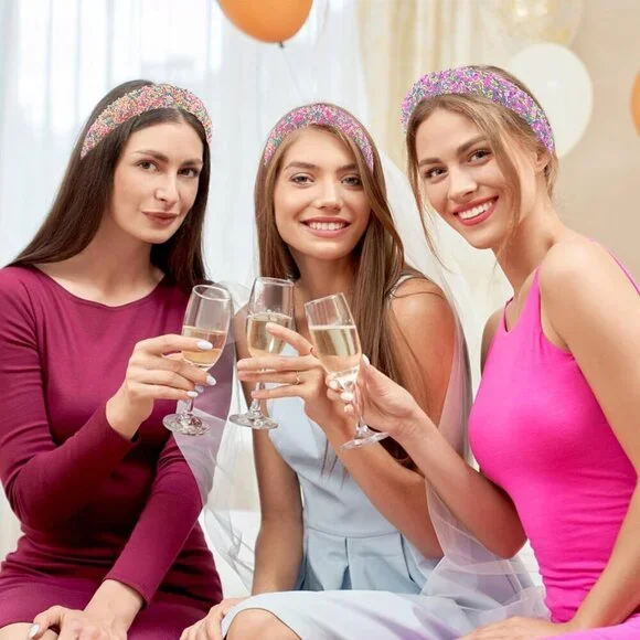 Colorful Glitter Padded Headbands for Women Casual and Party wear - Picture 5 of 7